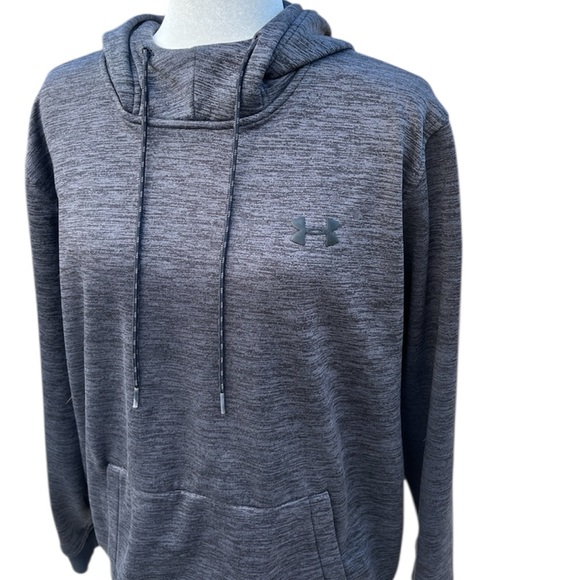 Under Armour Black and Gray Hoodie Under Armour ColdGear Loose Pullover XL - Picture 3 of 7